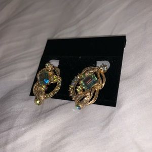 Vintage rhinestone earrings